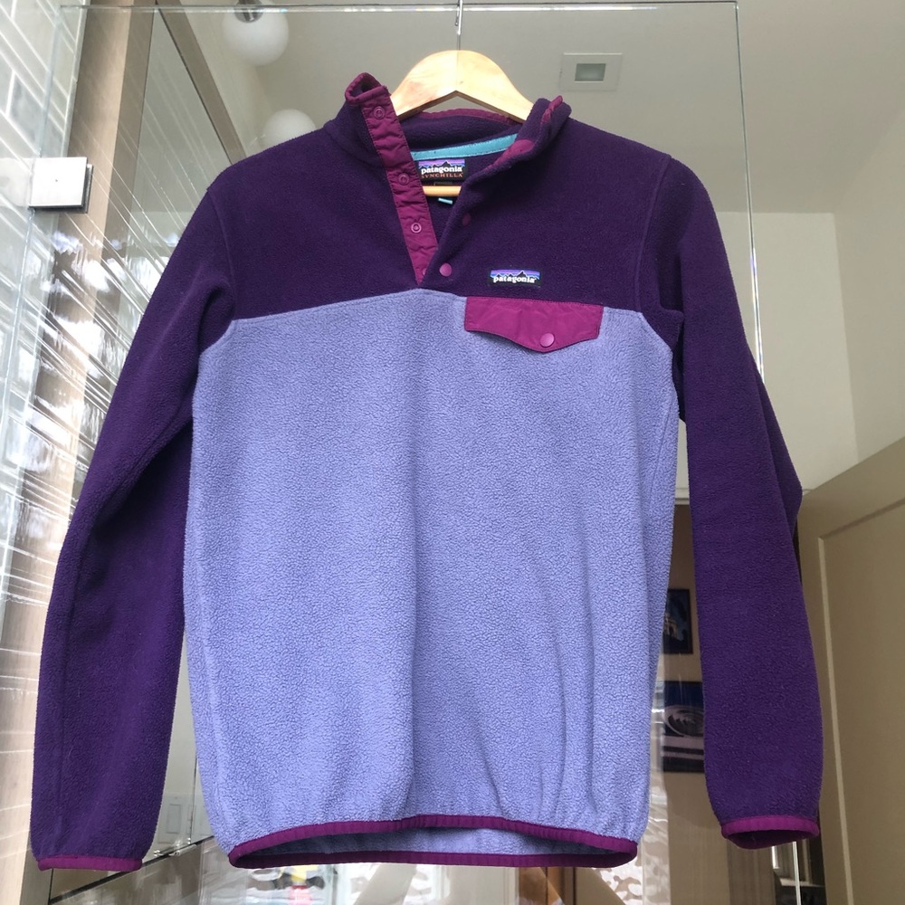 patagonia synchilla lightweight snap-t pullover jacket